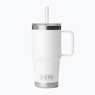 Термокружка YETI Rambler Straw 739 ml white