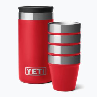 Чарки туристичні YETI Shot 48 ml 4 pcs. rescue red