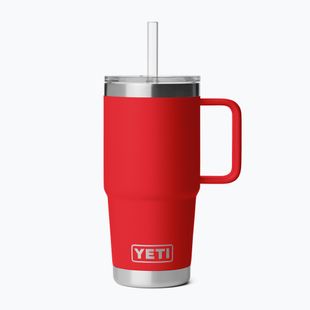 Термокружка YETI Rambler Straw 739 ml rescue red