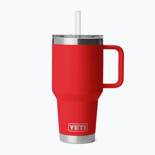 Термокружка YETI Rambler Straw 1000 ml rescue red