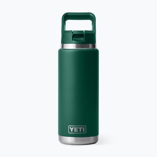 Пляшка термічна YETI Rambler Straw 769 ml black forest green