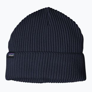 Зимова шапка Patagonia Fishermans Rolled Beanie темно-синя