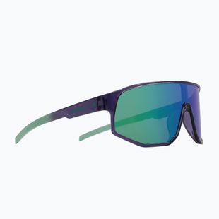 Окуляри сонцезахисні Red Bull SPECT Dash dark purple/smoke with green-purple mirror