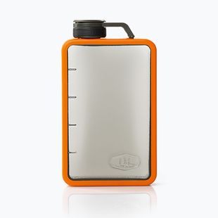 Фляга туристична GSI Outdoors Boulder Flask сріблясто-помаранчева 79347