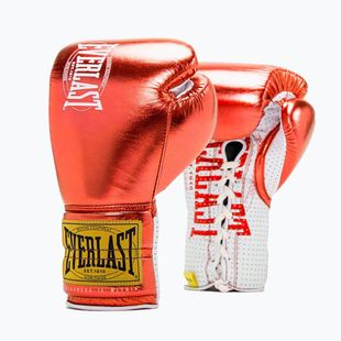 Шкіряні боксерські рукавички Everlast Fight червоні