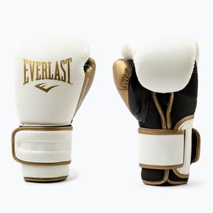 Боксерські рукавички Everlast Powerlock 2 білі/золоті