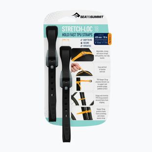 Ремені для кріплення Sea To Summit Stretch Loc black