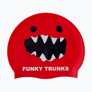 Шапочка для плавання Funky Trunks Silicone red monster