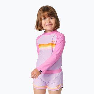 Лонгслів для плавання дитячий Rip Curl Rainbow Tide Rash Vest bright pink