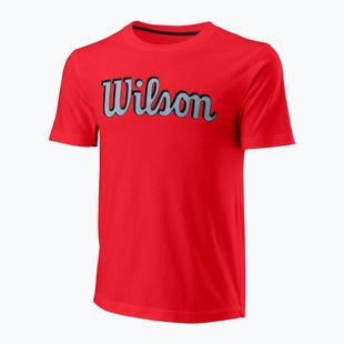 Футболка для тенісу чоловіча Wilson Script Eco Cotton Tee wilson red