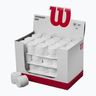 Обгортки для тенісних ракеток Wilson Pro Overgrip 60 шт. white