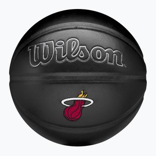 М'яч баскетбольний Wilson NBA Team Premiere Miami Heat black розмір 7