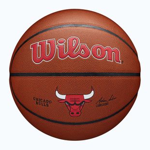 М'яч баскетбольний Wilson NBA Team Alliance Chicago Bulls brown розмір 7