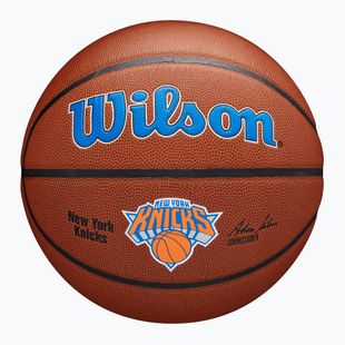 М'яч баскетбольний Wilson NBA Team Alliance New York Knicks brown розмір 7