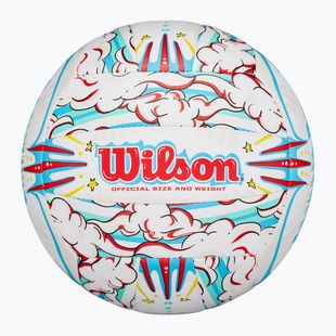 М'яч волейбольний Wilson Graffiti Peace white/blue розмір 5