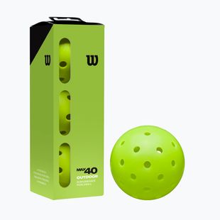 М'ячі для піклболу Wilson Max 40 Outdoor Pickleball 3B 3 pcs. green