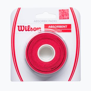 Обмотки для ракеток для паделю Wilson Absorbx Overgrip Padel 3 шт. red