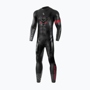 Гідрокостюм для тріатлону чоловічий Synergy Adrenaline Full Sleeve 5 мм black/red