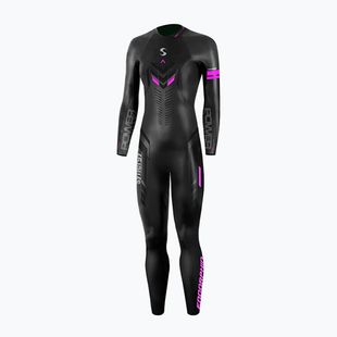Гідрокостюм для тріатлону жіночий Synergy Endorphin Full Sleeve 5/3 мм black/pink