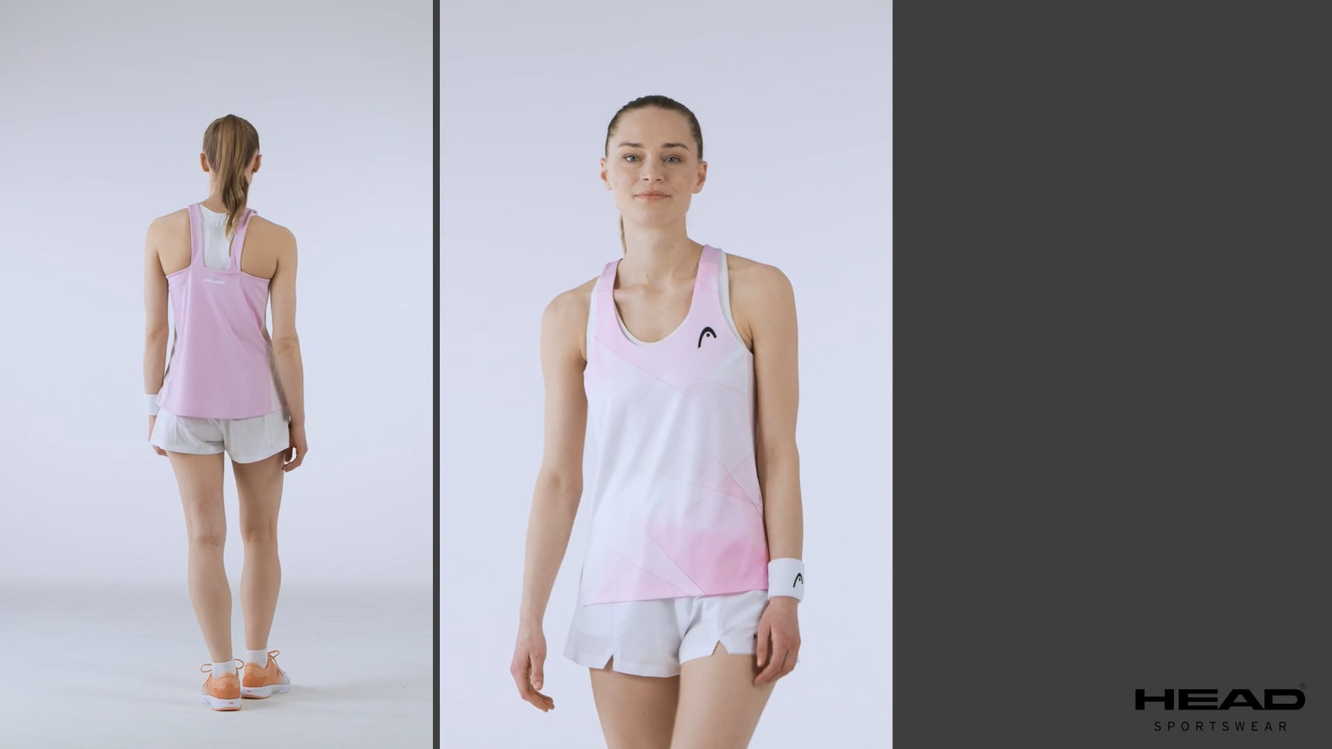 Топ тенісний жіночий HEAD Spirit Топ print vision w/alight lilac