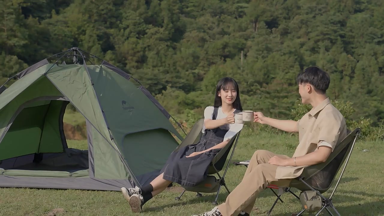 Намет кемпінговий тримісний Naturehike Pop-Up 3 Automatic forest green