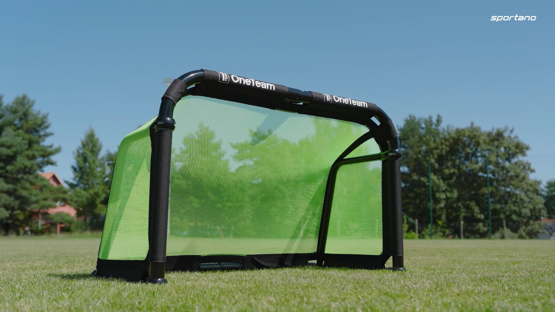 Ворота футбольні OneTeam Swiftgoal 120 x 70 cm black/green