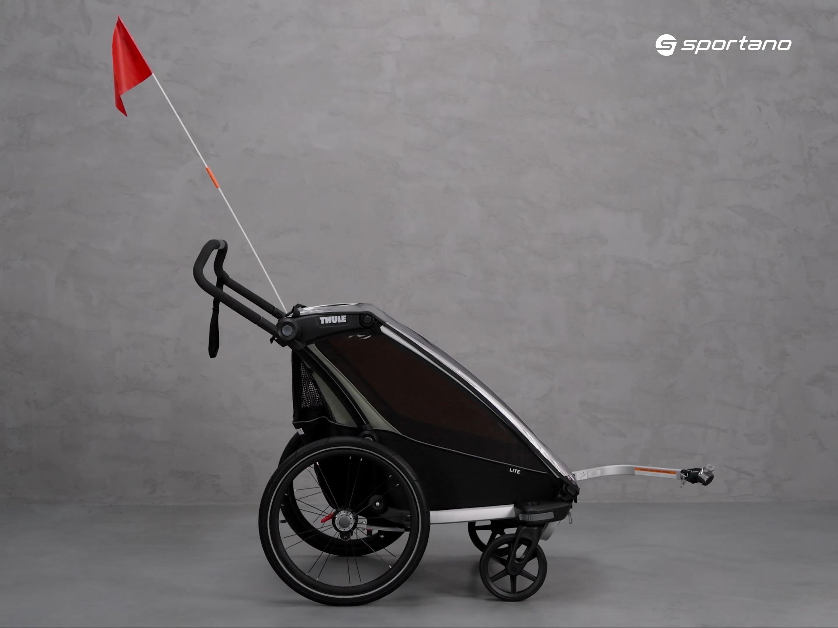 Причіп велосипедний двомісний Thule Chariot Lite зелений 10203022