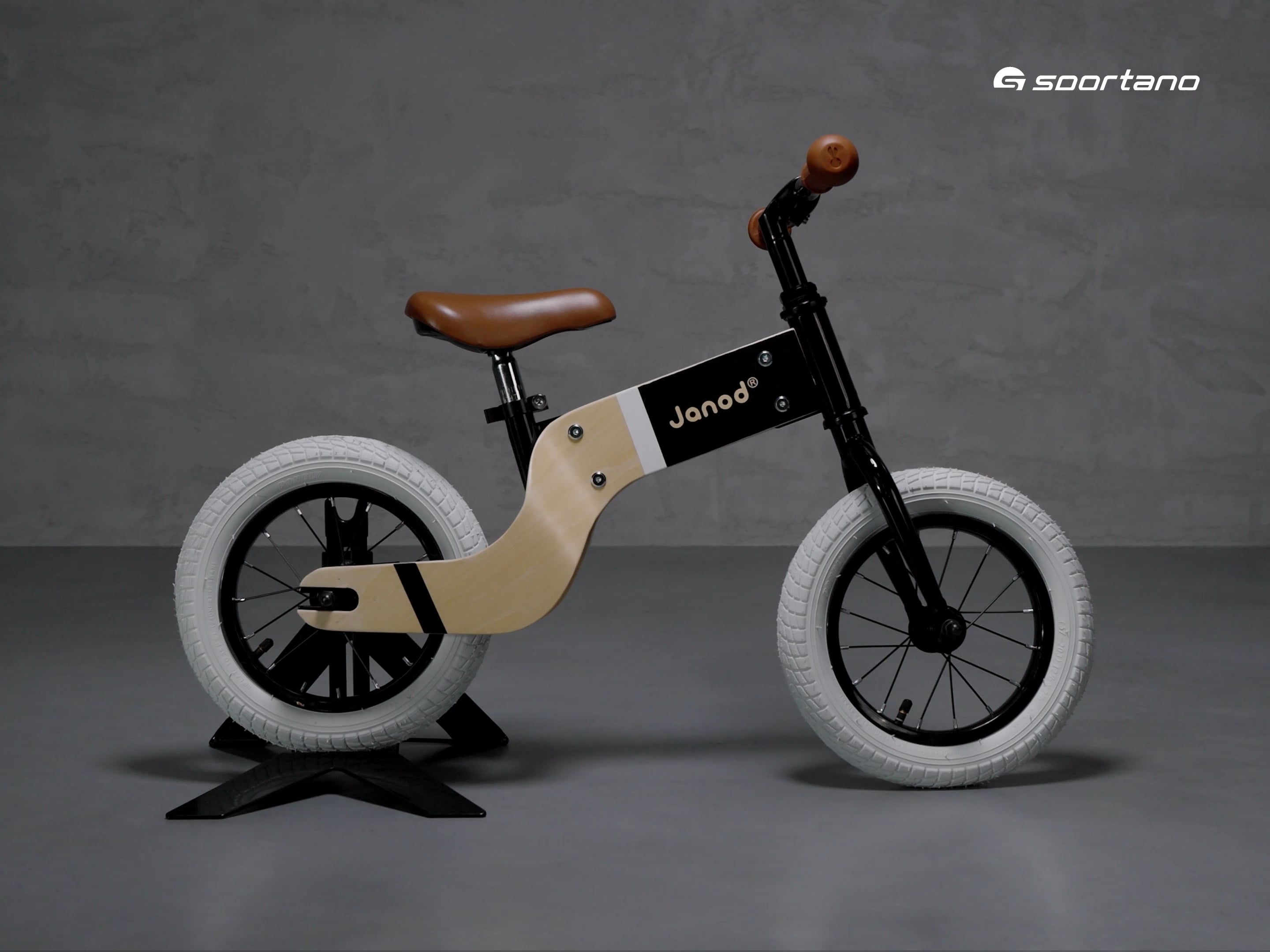 Велосипед біговий Janod Bikloon Deluxe коричнево-чорний J03281