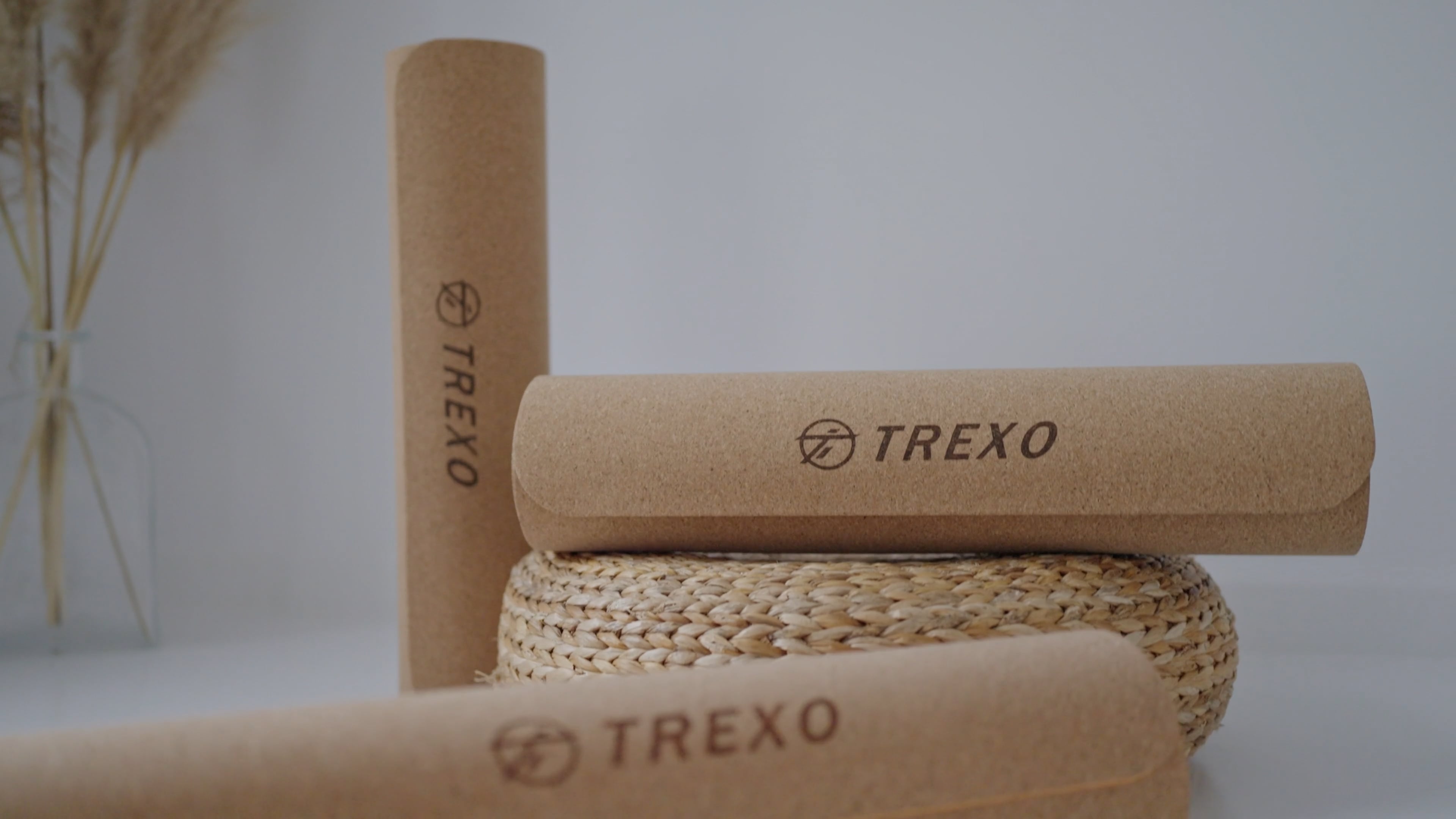 Килимок для йоги TREXO корковий TPE 6 mm помаранчевий YM-C01P
