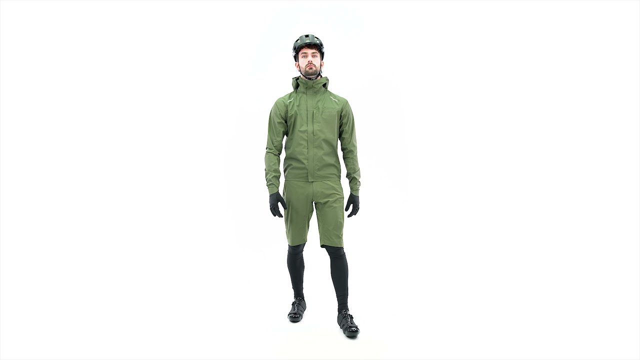 Чоловіча велосипедна куртка Endura GV500 водонепроникна оливково-зелена