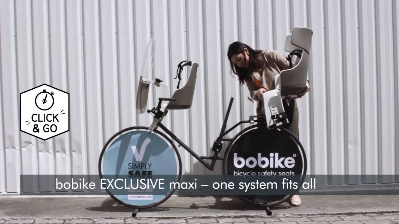 Крісло велосипедне дитяче bobike Exclusive Mini Plus urban black