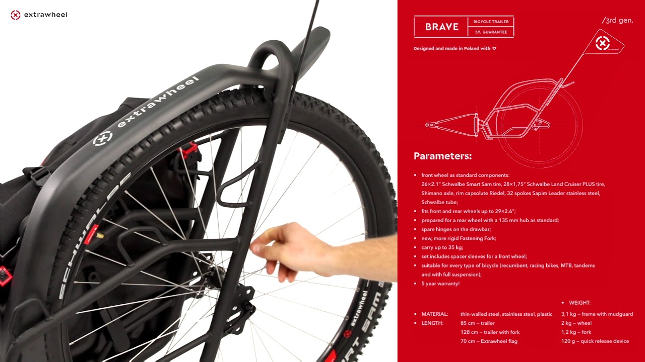 Причіп велосипедний Extrawheel Voyager PRO