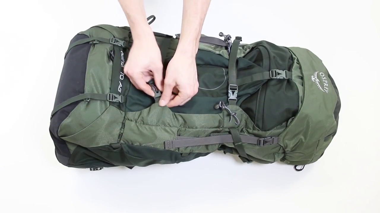 Рюкзак трекінговий чоловічий  Osprey Aether 65 l чорний 10002873