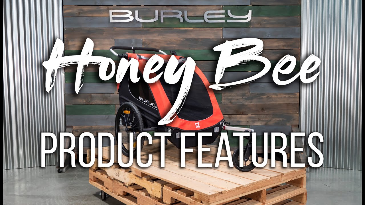Причіп велосипедний двомісний  Burley Honey Bee червоний BU-949209