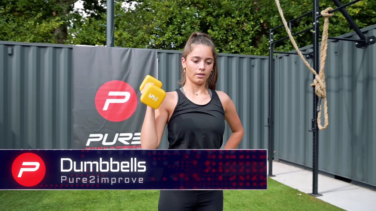 Гантелі неопренові 1 кг Pure2Improve чорні P2I201390