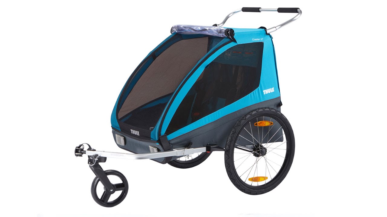Причіп велосипедний двомісний  Thule Coaster XT Bike Trailer+Stroll синій 10101806