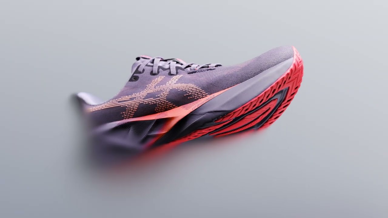 Кросівки для бігу жіночі ASICS Novablast 5 greyish purple/coral reef