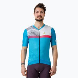 Велофутболка чоловіча Alé Zig Zag sky blue