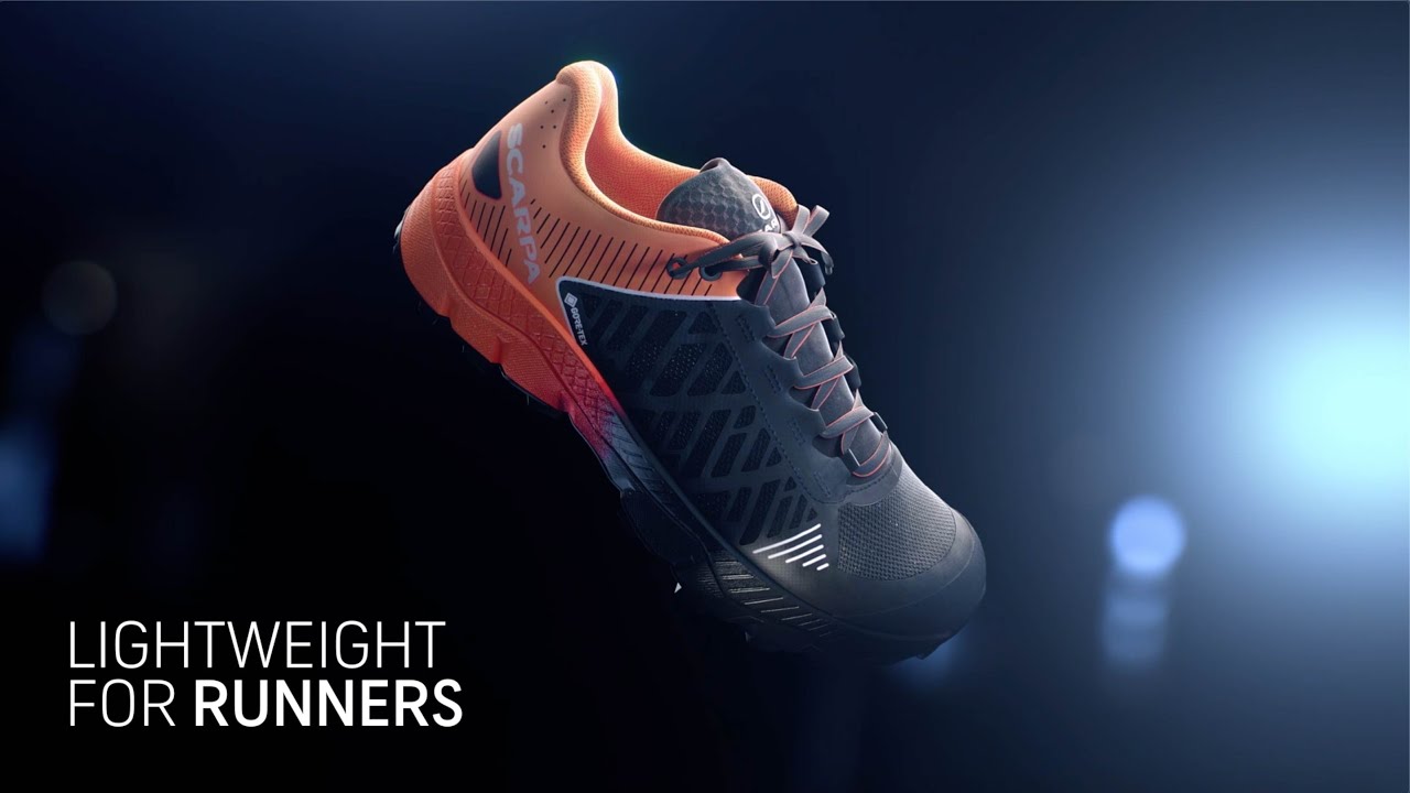 Кросівки для бігу чоловічі SCARPA Spin Ultra чорно-помаранчеві GTX 33072-200/1