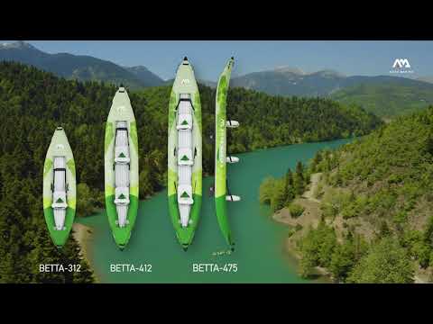 Надувна байдарка 2-х місна 13’6″ Aqua Marina Recreational Kayak зелена Betta-412