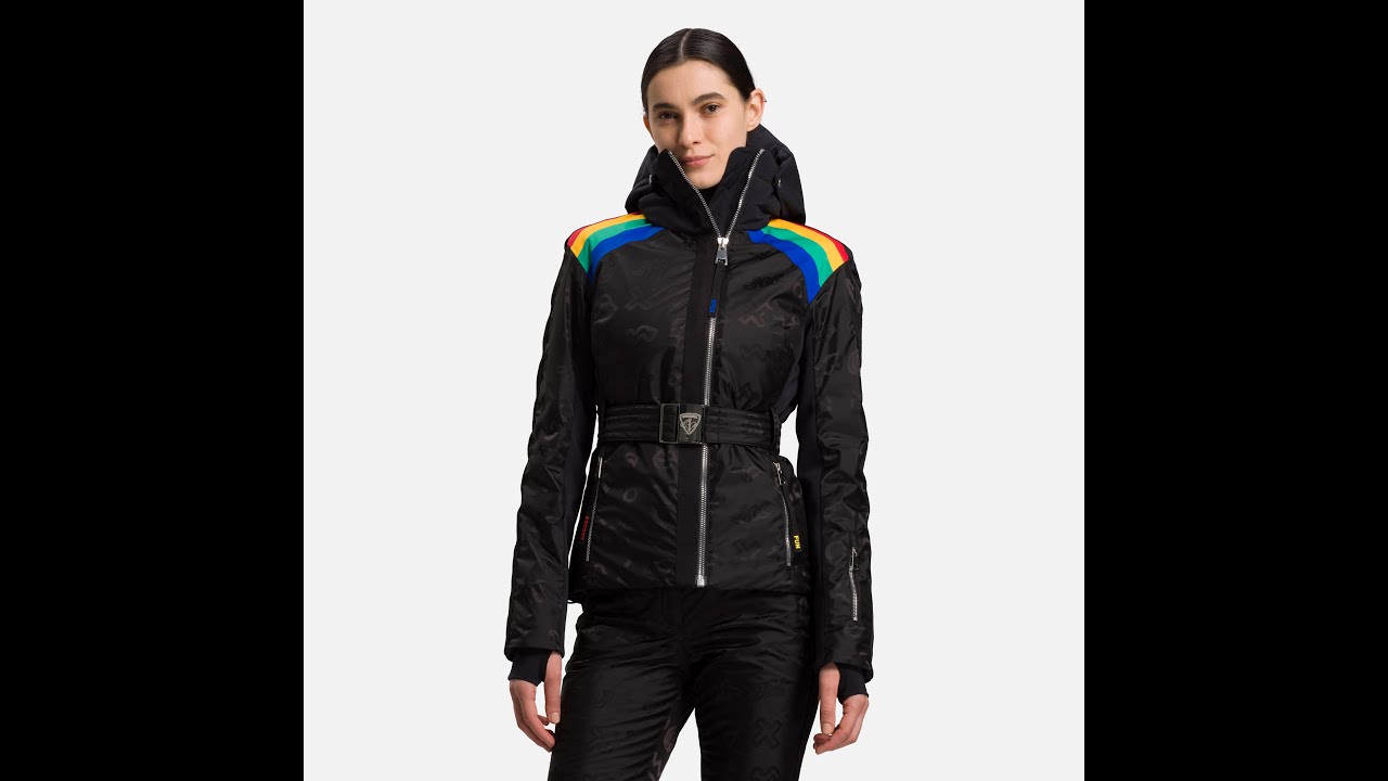 Куртка лижна жіноча Rossignol Rainbow чорна RLJWJ28