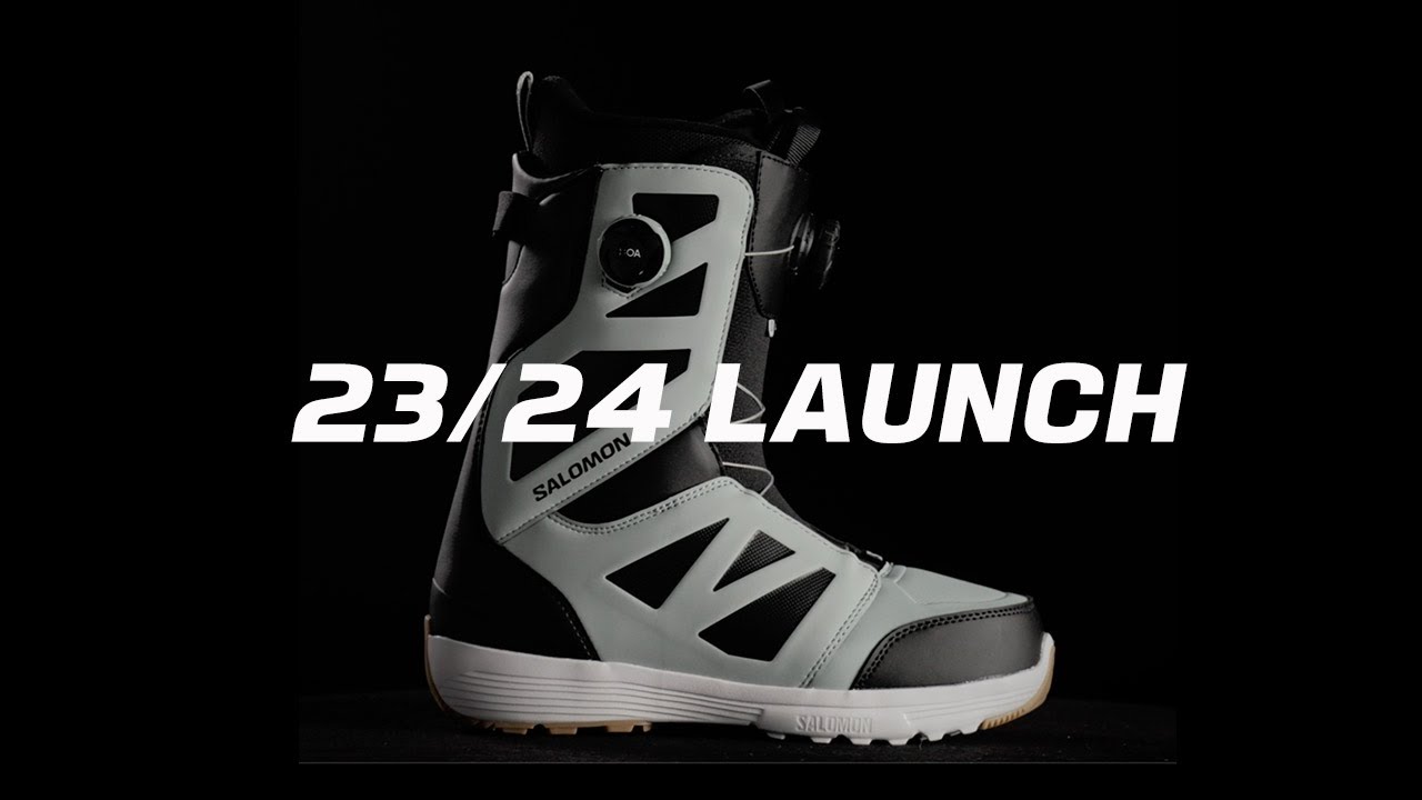 Чоловічі сноубордичні черевики Salomon Launch Boa SJ Boa чорний/чорний/білий