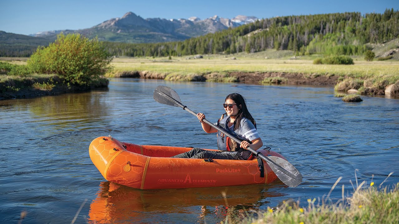 Човен надувний для 1 особи Advanced Elements Packlite+ PackRaft orange