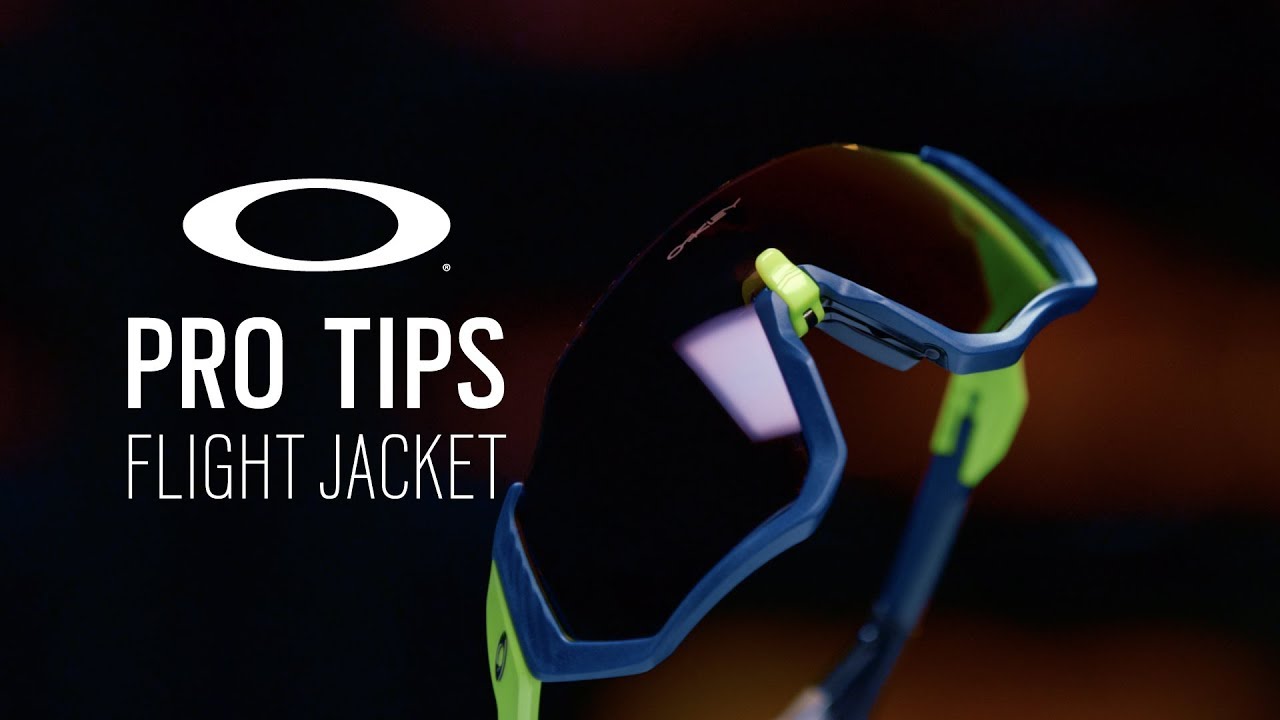 Окуляри велосипедні Oakley Flight Jacket чорно-фіолетові 0OO9401