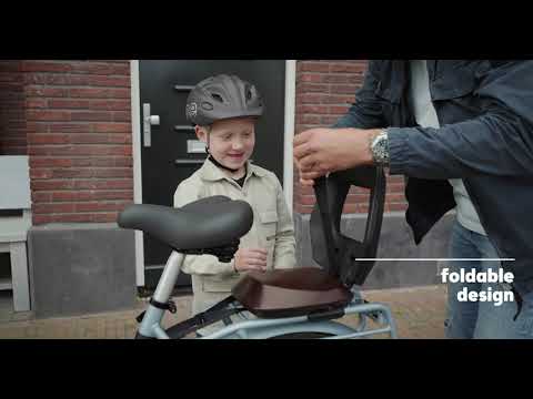 Крісло велосипедне дитяче bobike Junior One urban black/dark brown