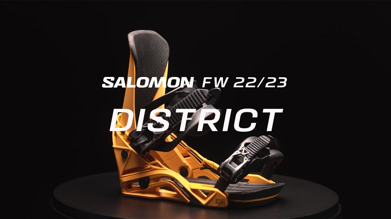 Кріплення сноубордичні чоловічі Salomon District чорні L41776000