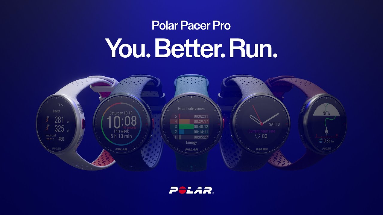 Годинник Polar Pacer PRO біло-червоний